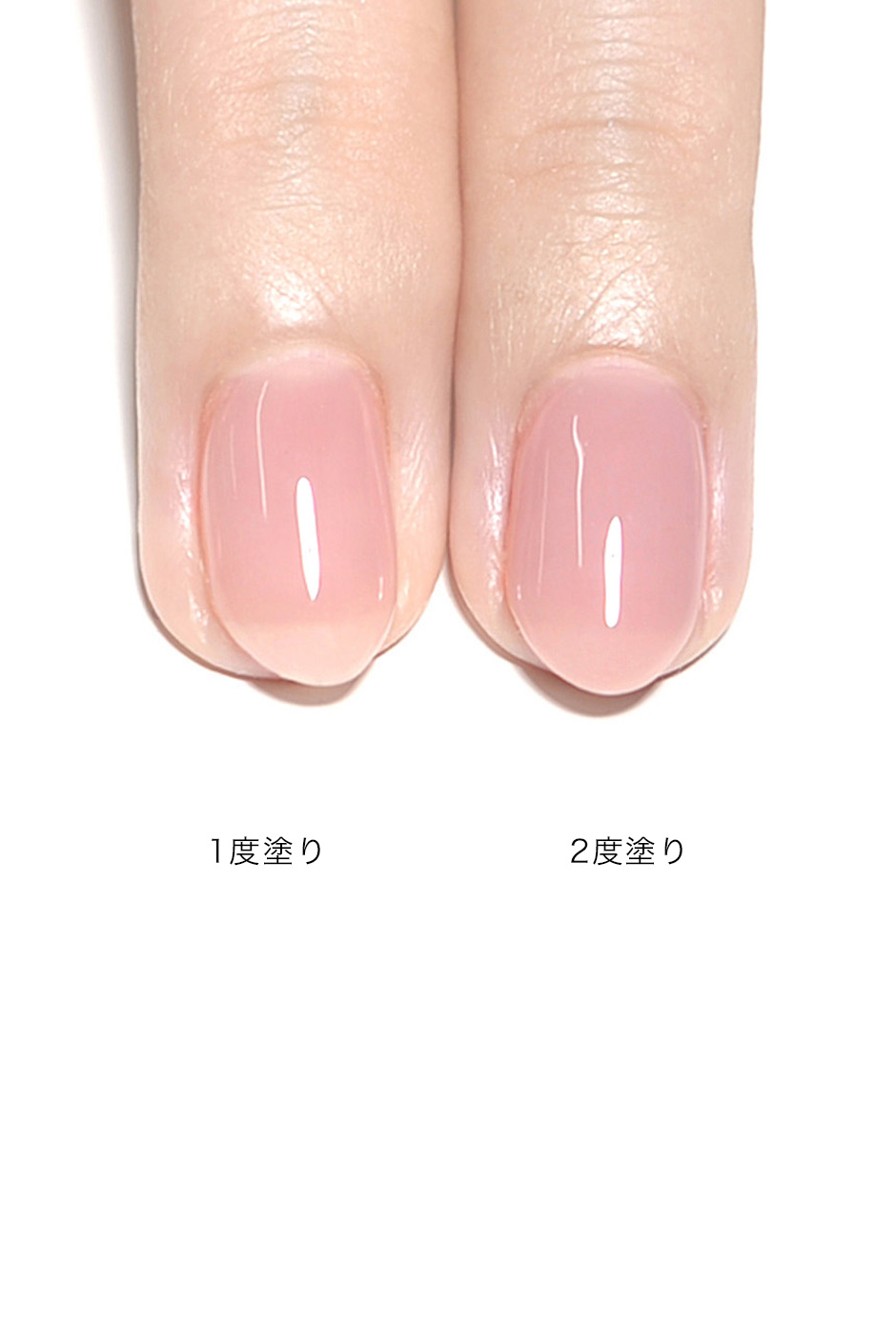 ピンク ベージュのオフィスネイル